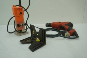 Power Tools Black & Decker Drill, Router, Corner Level