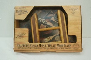 New in Package. Limited Edition Craftsman Classic Tool Collection No. 2 Maple Walnut Wood Clamp