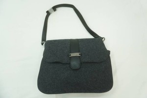 NEW Grey Felted Messenger Style Purse