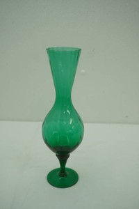 vintage Empoli green glass vase 12