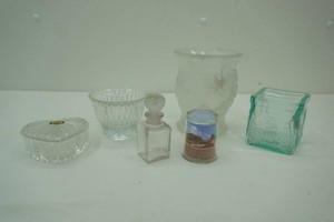 glass decor and collectibles, trinket boxes