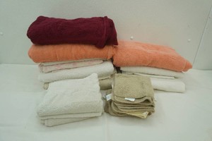 group of bath and hand towels plus dish clothes