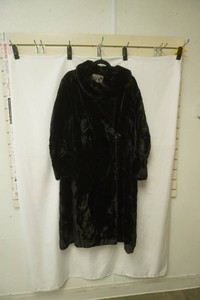 Vintage Full Length Black Fur Coat