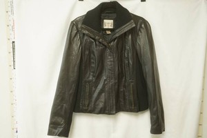 Ruff Hewn 100% Leather Shell Coat. Womens Size L. Brown Color