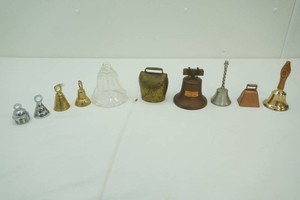 Vintage Glass & Metal Bells