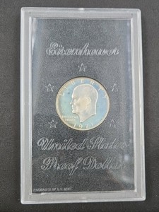1971-S Eisenhower 40% Silver Uncirculated Dollar  Blue Ike  U.S. Mint