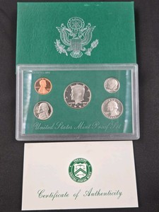 1994-S United States Proof Set  Complete 5-Coin U.S. Mint Set with Original Packaging
