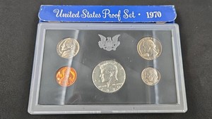 1970-S United States Proof Set  Complete 5-Coin U.S. Mint Set