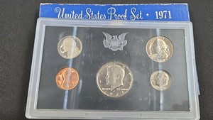 1971-S United States Proof Set  Complete 5-Coin U.S. Mint Set in Original Packaging