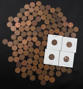 Large Lot of Lincoln Wheat Pennies  Assorted U.S. Wheat Cents