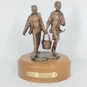 Freedoms Journey 2003 Life Outreach International Bronze-Finish Figurine Sculpture