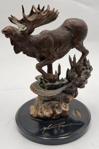 Marc Pierce Big Sky Carvers Mos Moose Sculpture Signature Collection