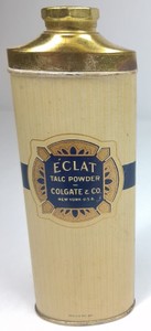 Vintage Eclat Talc Powder Tin Colgate & Co. New York