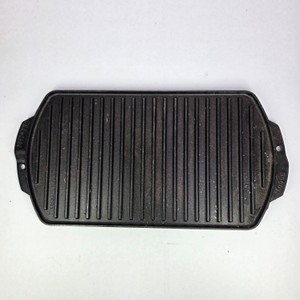 Vintage Lodge Cast Iron Reversible Grill Griddle No. 8