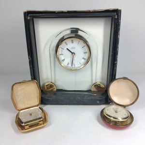 Vintage Travel &amp Desk Clocks Quartz West Germany
