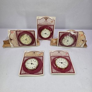 Walnut Hollow Quartz Clock Movements with 3 Wood Mantel Clock Bases