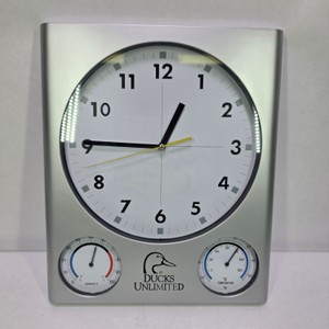 Ducks Unlimited Wall Clock with Thermometer & Hygrometer
