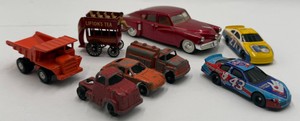 Lot of 8 Vintage Die-Cast Toy Cars Trucks NASCAR Lipton Tea