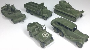 Vintage Dinky Toys Military Vehicles Tank Jeep Trucks