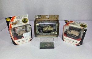 Lot of 4 Military Die-Cast Vehicles Matchbox Forces of Valor WWII Models