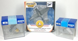 Lot of 3 Military Die-Cast Aircraft Matchbox Collectibles & Armour 1100