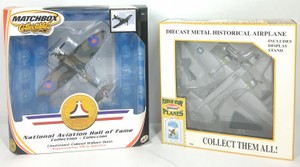 Die-Cast Military Aircraft Matchbox Spitfire &amp Postage Stamp Model Plane