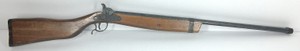 Vintage Double-Barrel Toy Cap Gun with Wood Stock  Old West Shotgun Style