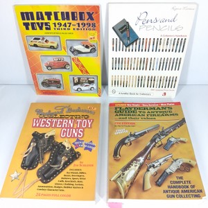 Lot of 4 Vintage Collector Reference Books Pens & Pencils Toy Cars Western Toy Guns Antique Firearms