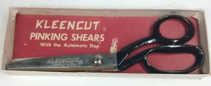 Vintage Kleencut Pinking Shears with Automatic Stop Original Box