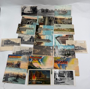 Large Lot of Vintage Travel Postcards Souvenir Folders U.S. Cities National Parks & Landmarks