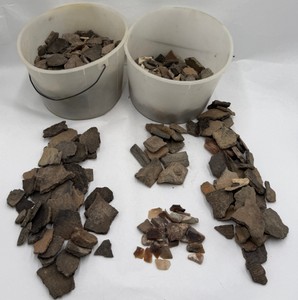 Lot of Broken Native American Pottery Sherds  Found in South Dakota