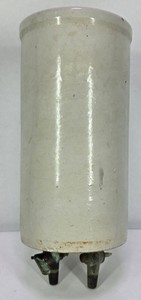 Vintage Large Stoneware Water Cooler Crock Dispenser with Two Spigots 17