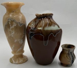Decorative Pottery Vases Drip Glaze &amp Marbled Finish