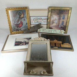 Lot of Assorted Framed Wall Art & Decorative Home Decor