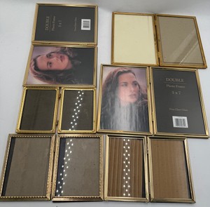 Gold Tone Tabletop Picture Frames Assorted Sizes