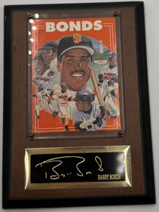 1994 Sports Impressions Barry Bonds MLB Superstar Collectors Plaque  San Francisco Giants 1993 NL MVP