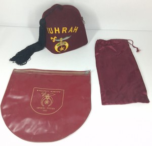 Vintage 1957 Zuhrah Shriners Fez & Minneapolis Imperial Session Memorabilia Lot