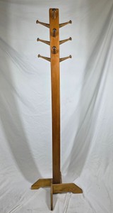 Vintage Freestanding Wooden Coat & Hat Rack