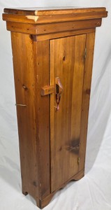 Vintage Pine Storage Cupboard  Single Door Rustic Farmhouse Cabinet