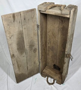 Vintage U.S. Military 4.2-Inch HE M329A1 Mortar Ammunition Wooden Shipping Crate