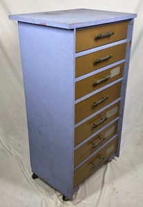 Vintage 8-Drawer Parts Cabinet  Industrial Hardware Organizer