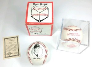 2 Baseball Collectibles  Rawlings 1994 World Series Commemorative Ball & Brad Radke Photo Ball