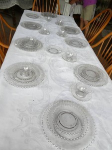 Rare Imperial Glass Candlewick clear glass set