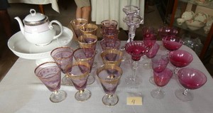 Water Wine and Dessert  All in PINKRED