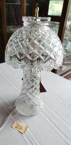 24% Lead Crystal Table Lamp