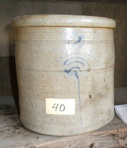 2 gallon Salt glaze pottery crock