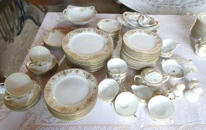 Large 80 pieces Noritake 175 Christmas Ball China set