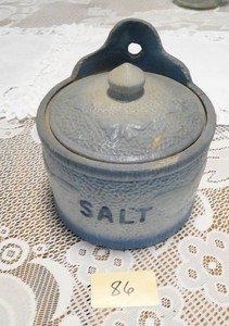Vintage Salt pottery container