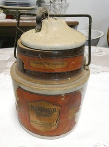 Antique Montclair pottery fruit jar distributed by Sears Roebuck