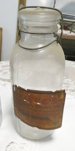 Antique glass jar - Zieves fruit